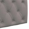 vidaXL T&ecirc;te de lit suspendue Montage mural Taupe 110 x 55 x 7 cm tissu