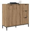 vidaXL Buffet Ch&ecirc;ne artisanal 89,5 x 33 x 82 cm Bois d'ing&eacute;nierie