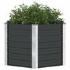 vidaXL Lit surélevé de jardin Anthracite 129x129x77 cm Acier galvanisé