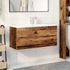 vidaXL Armoire lavabo avec bassin int&eacute;gr&eacute; vieux bois