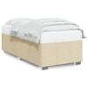 vidaXL Cadre de lit sans matelas cr&egrave;me 80x200 cm tissu