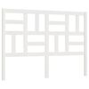 vidaXL T&ecirc;te de lit Blanc 141x4x104 cm Bois massif de pin