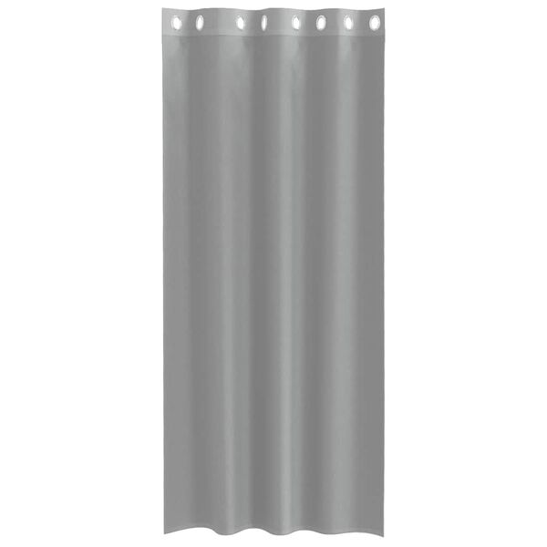 vidaXL Rideaux en voile avec œillets 2 pcs gris clair 140x225 cm