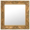 vidaXL Miroir mural style baroque 50x50 cm Dor&eacute;