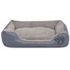 vidaXL Lit pour chiens avec coussin rembourr&eacute; Taille XXL Gris