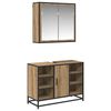 vidaXL Ensemble de mobilier de salle de bain 2 pc Ch&ecirc;ne artisanal