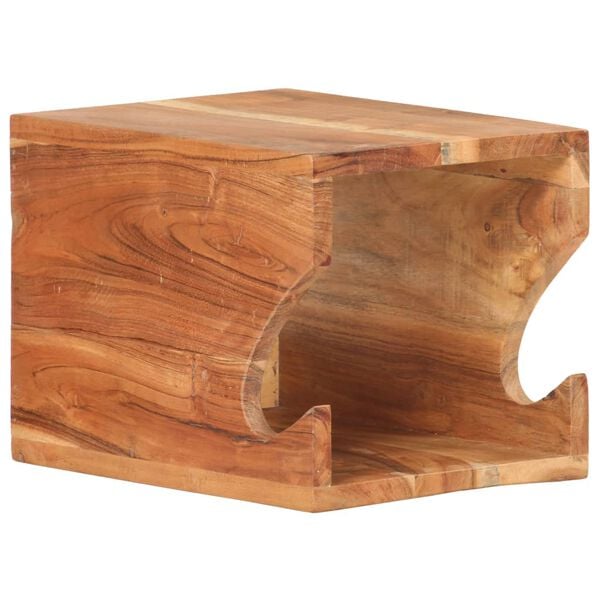 vidaXL Support mural de v&eacute;los 35x25x25 cm Bois d'acacia massif