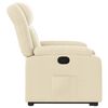 vidaXL Fauteuil inclinable Cr&egrave;me Tissu