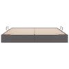 vidaXL Lit de Rangement avec matelas Gris 200 x 200 cm Faux cuir