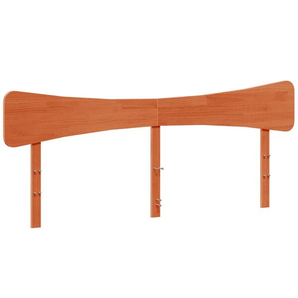 vidaXL T&ecirc;te de lit cire marron 180 cm bois massif de pin
