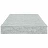 vidaXL &Eacute;tag&egrave;res murales flottantes 4 pcs gris b&eacute;ton 40x23x3,8 cm MDF