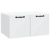 vidaXL Meuble TV mural Blanc 59,5 x 41 x 30 cm Bois d'ing&eacute;nierie