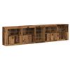 vidaXL Buffet LED Bois ancien 283 x 37 x 67 cm Bois d'ing&eacute;nierie