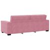 vidaXL Ensemble de canap&eacute;s 3 pcs avec coussins Rose Velours