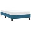 vidaXL Cadre de lit sans matelas bleu foncé 80x220 cm velours