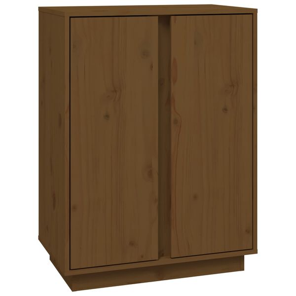 vidaXL Buffet Marron miel 60x35x80 cm Bois massif de pin