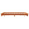 vidaXL Cadre de lit sans matelas cire marron 120x200cm bois pin massif