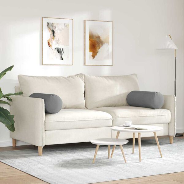 vidaXL Coussins d'accent 2 pcs Gris foncé Ø 25 x 70 cm