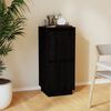 vidaXL Buffet Noir 31,5x34x75 cm Bois massif de pin