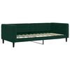 vidaXL Lit de jour avec gigogne et matelas vert fonc&eacute; 90x200cm velours