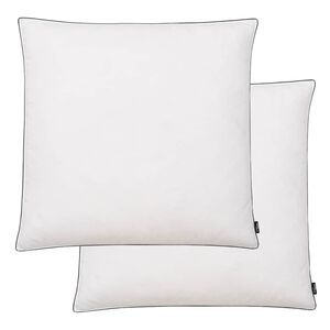 vidaXL Oreiller lot de 2 Remplissage de duvet 80 x 80 cm Blanc