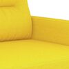 vidaXL Canap&eacute; &agrave; 3 places Jaune clair 180 cm Tissu