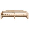 vidaXL Lit de jour et lit gigogne sans matelas 80x200 cm bois massif