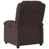 vidaXL Fauteuil inclinable Marron fonc&eacute; Tissu