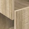 vidaXL Meuble d'angle Ch&ecirc;ne Sonoma 25,5x25x102cm Bois d'ing&eacute;nierie