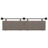 vidaXL T&ecirc;te de lit suspendue Uni Gris 170 x 55 x 5 cm PU antique
