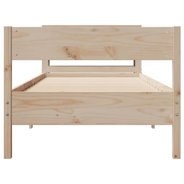 vidaXL Cadre de lit sans matelas 90x190 cm bois de pin massif