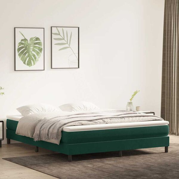 vidaXL Sommier &agrave; lattes de lit sans matelas 180x210 cm velours