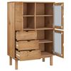 vidaXL Buffet haut OTTA 85x43x125 cm bois massif de pin