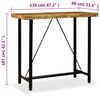 vidaXL Table de bar Bois massif de r&eacute;cup&eacute;ration 120x60x107 cm