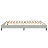 vidaXL Cadre de lit sans matelas gris clair 200x220 cm velours