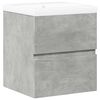 vidaXL Ensemble de meubles de salle de bain 2 pcs gris b&eacute;ton