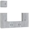vidaXL Ensemble de meubles TV 5 pcs Sonoma gris Bois d'ingénierie
