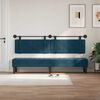 vidaXL T&ecirc;te de lit suspendue Bleu 210 x 55 x 5 cm Velours
