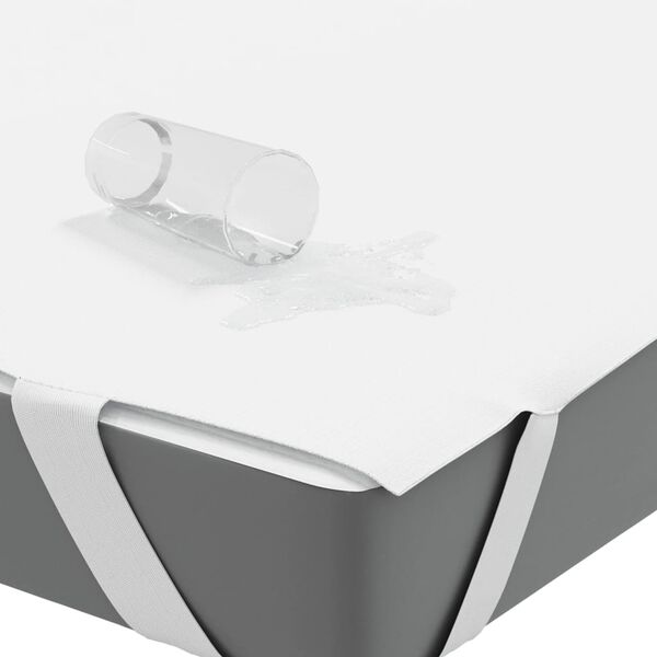 vidaXL Protège-matelas blanc 180x220 cm imperméable