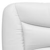 vidaXL Coussin de t&ecirc;te de lit Hvar blanc 200 cm similicuir