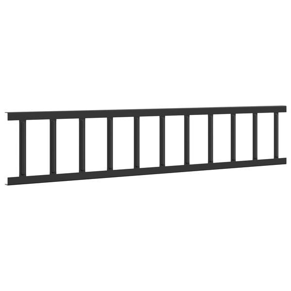 vidaXL Protection de neige pour toit Noir 300 x 2,5 x 20 cm Acier