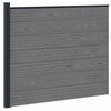 vidaXL Panneau de cl&ocirc;ture WPC et Aluminium Gris