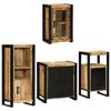 vidaXL Ensemble de mobilier de salle de bain avec &eacute;tag&egrave;re 4 pcs