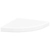 vidaXL &Eacute;tag&egrave;res d'angle flottantes 4 pcs blanc 35x35x3,8 cm MDF