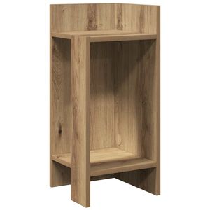 vidaXL Table d'appoint avec &eacute;tag&egrave;re ch&ecirc;ne artisanal 25,5x27x60 cm