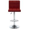 vidaXL Tabourets de bar lot de 2 rouge bordeaux similicuir