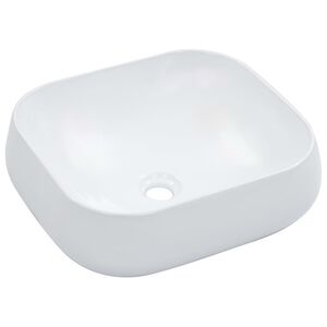 vidaXL Lavabo 44,5 x 39,5 x 14,5 cm C&eacute;ramique Blanc