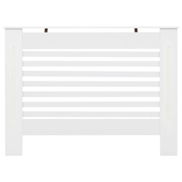 vidaXL Cache-radiateurs 2 pcs Blanc 112x19x81,5 cm MDF
