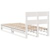 vidaXL Cadre de lit sans matelas blanc 100x200 cm bois de pin massif