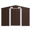 vidaXL Abri de jardin 257x580x181 cm M&eacute;tal Marron